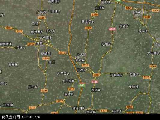 邯郸大明马家河卫星地图（大名县马家河）