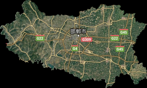 河北邯郸市卫星地图（邯郸卫星地图高清2020）