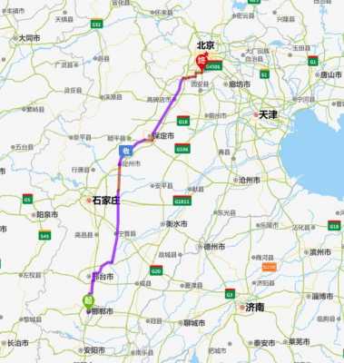 河北邯郸到北京地图（邯郸到北京的地图）